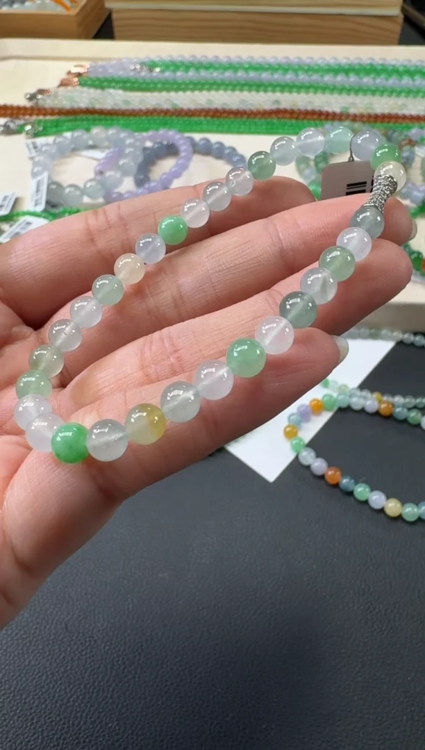 未镶嵌手串翡翠C132|3800