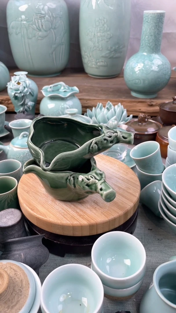 【闪购商品】2个 特价 微瑕 慧仙青瓷
