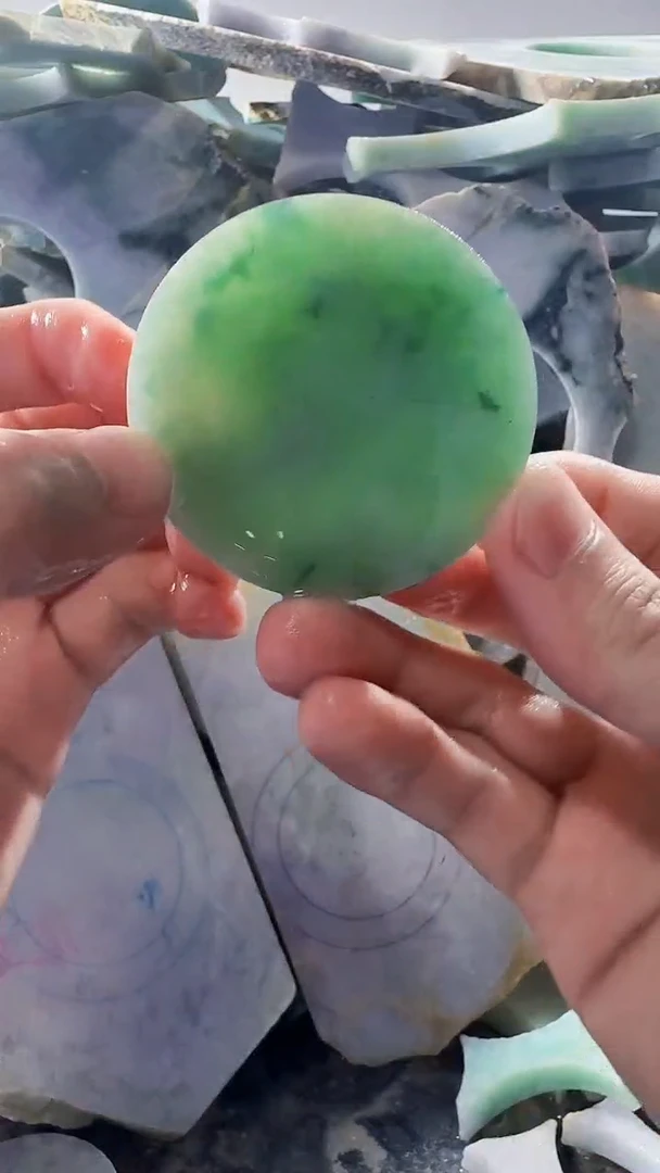 裸石翡翠缅甸翡翠A货文464