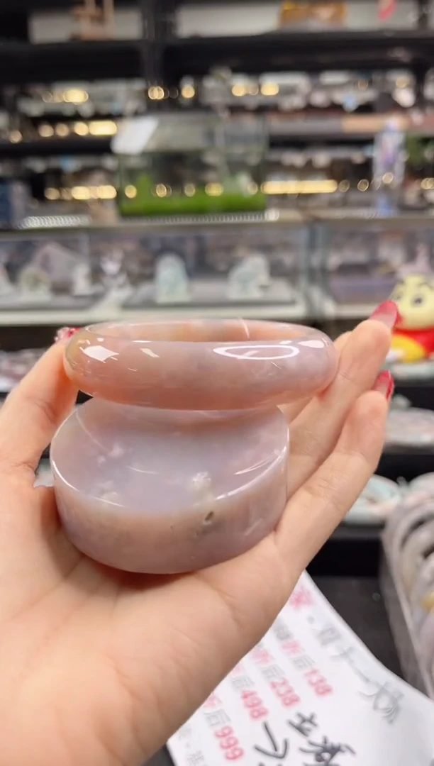 未镶嵌手镯石英质玉63圈口 （赠品镯心）385409