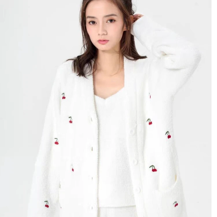 小码---S码新款软绵绵半边绒加厚保暖可外穿家居服