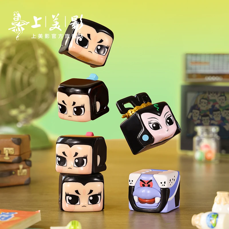 上美影正品福福贴贴李阿明葫芦娃福力系列桌面摆件手办