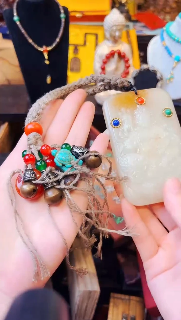 和田玉未镶嵌吊坠(不含链)大美精选高端链接456+8