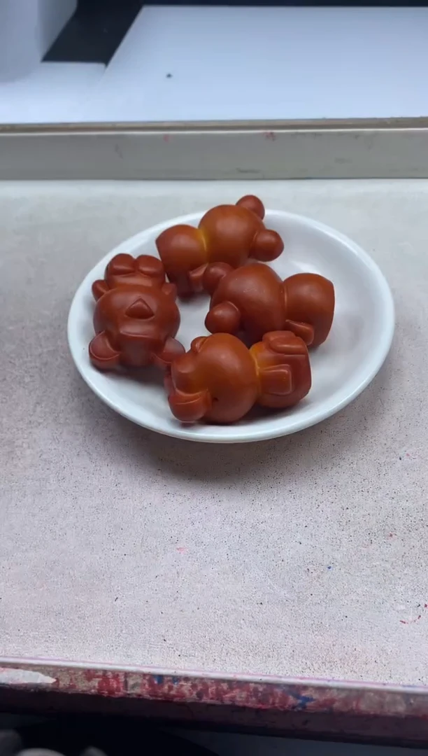 【闪购商品】蜜蜡颈饰未镶嵌w1204红蜡大熊*1个