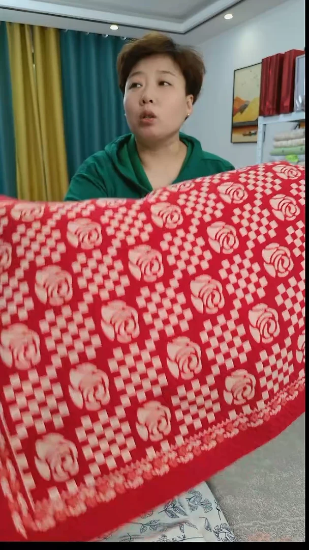 棉玫瑰花加厚加大纱布枕巾亲肤透气不起球不缩水