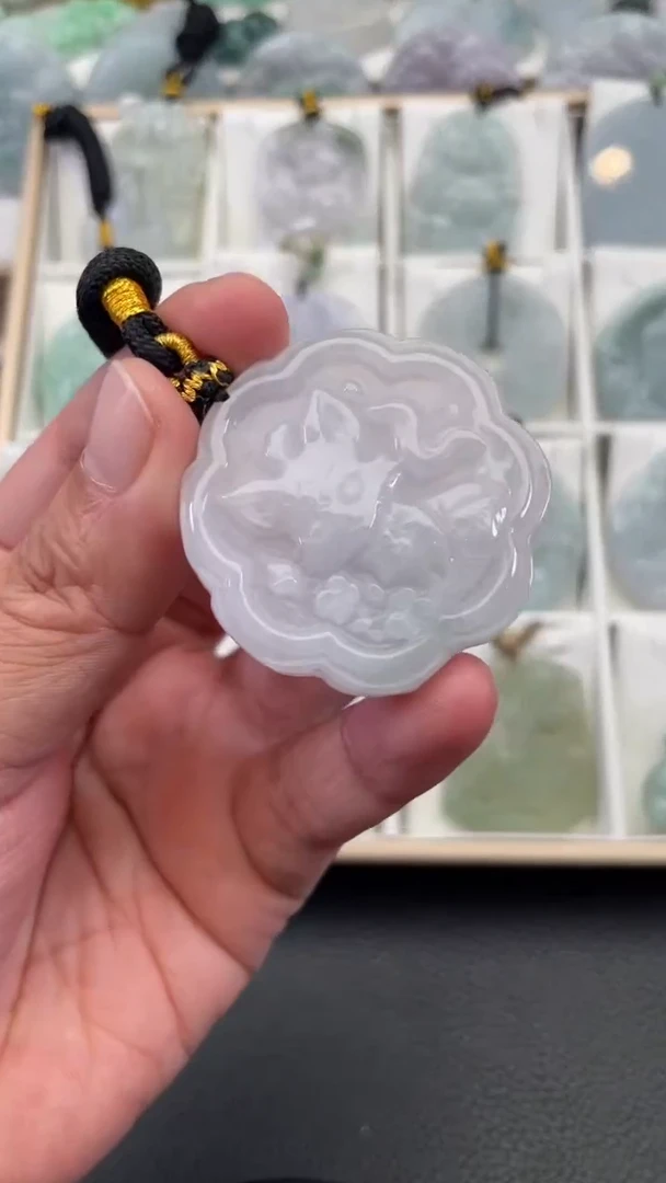 颈饰未镶嵌翡翠天然缅甸翡翠A货275