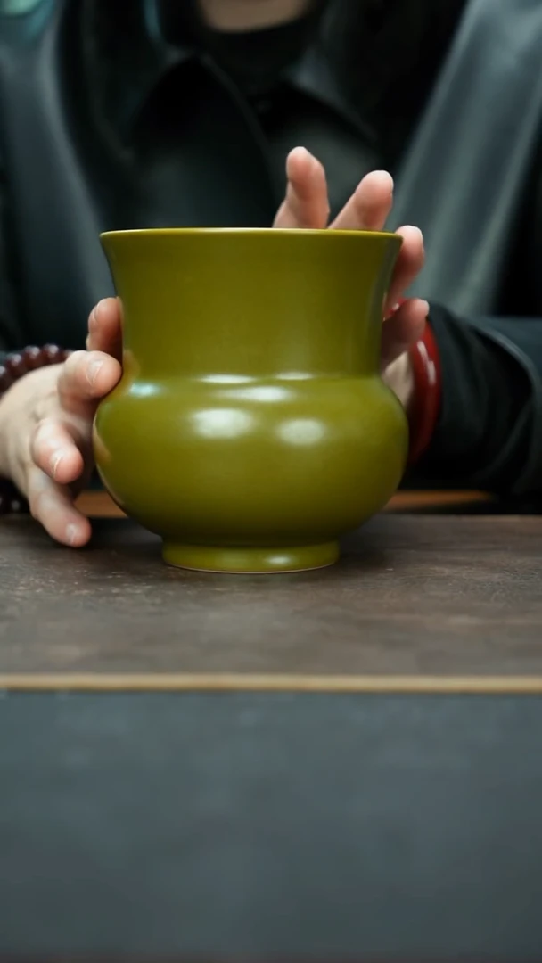 杯景德镇茶叶末渣斗