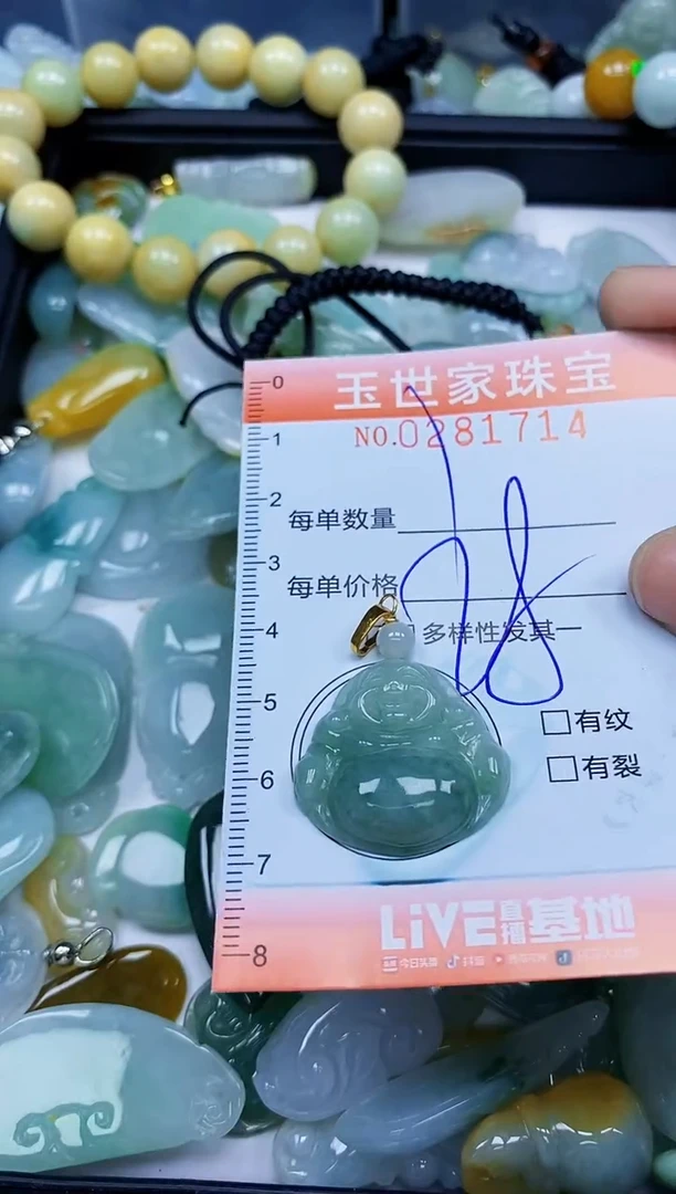 翡翠未镶嵌颈饰闪购0281714