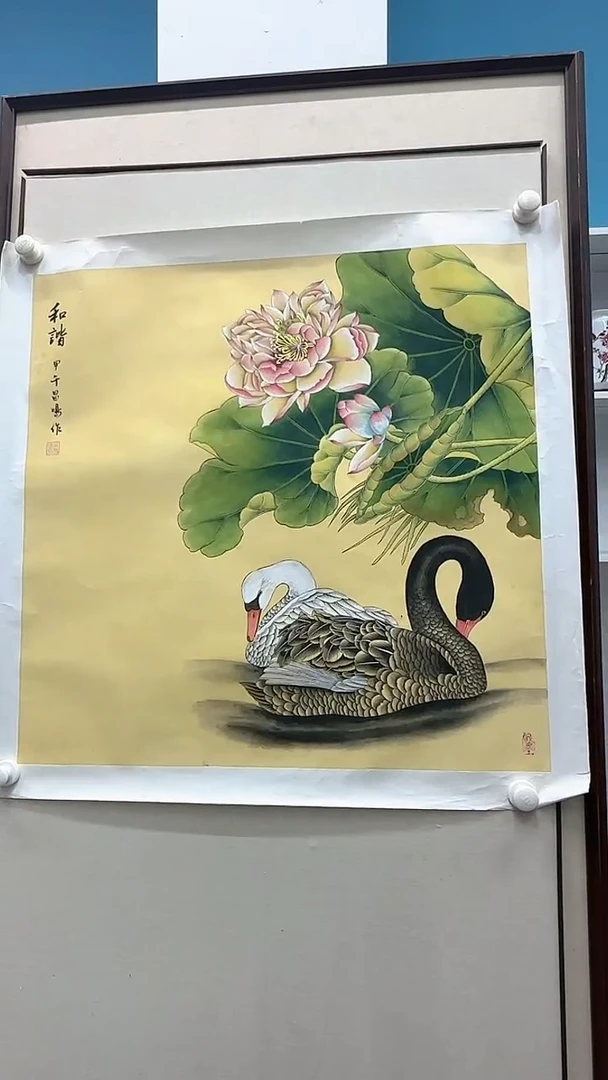 国画吴老师昌鸣老师绘画作品-4平尺斗方
