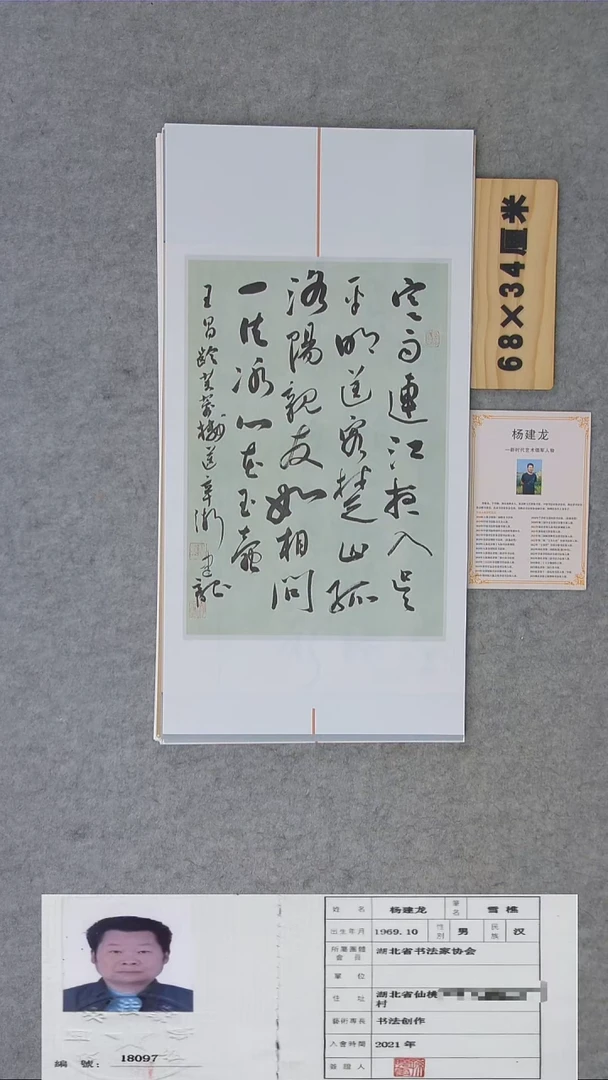 书法龙老师书法纯手写 68*34