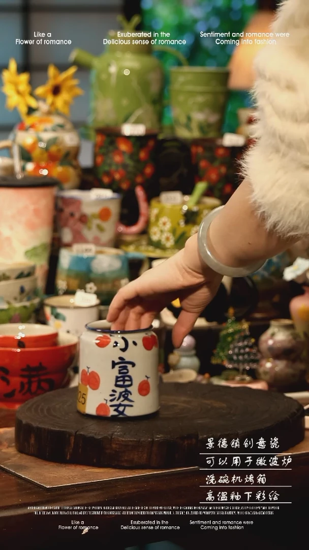 陶瓷景德镇高温釉下彩手工手绘款式@A0325@