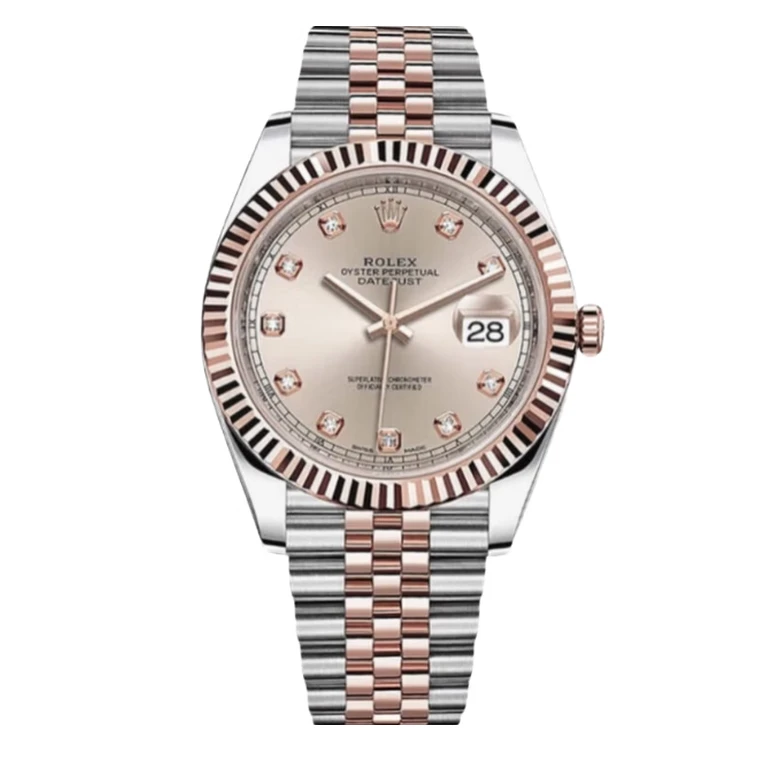 99新 Rolex/劳力士 日志126331/41mm/粉盘钻刻/自动机械/单表