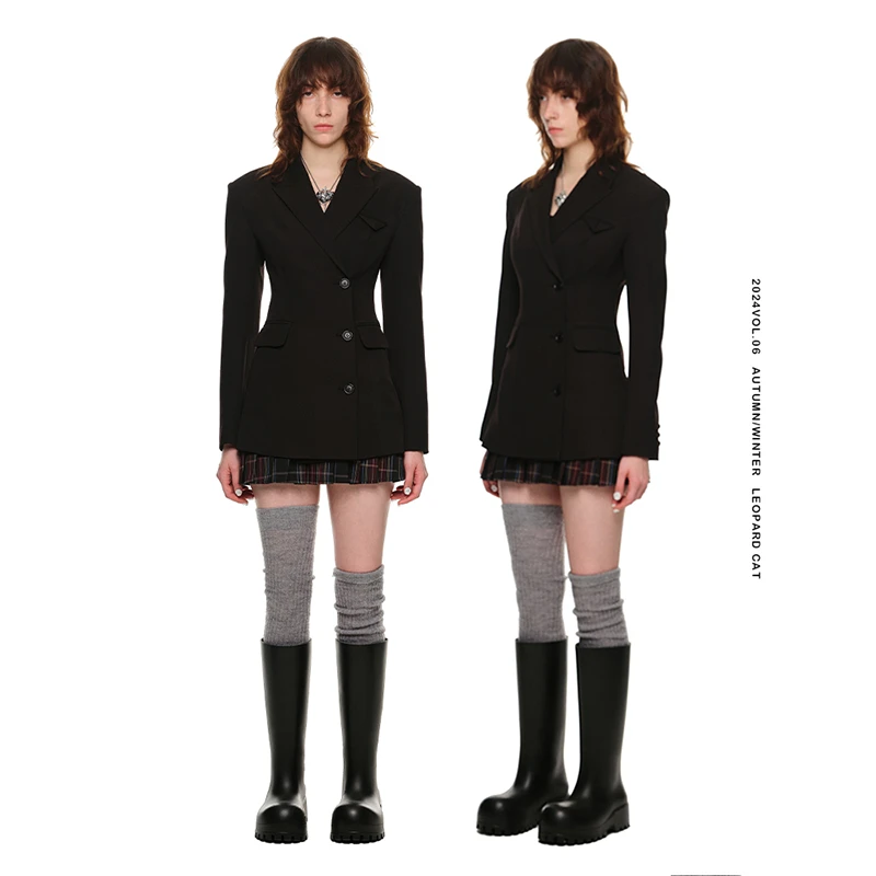 【Auchic专属】1JINN STUDIO 双排扣西装连衣裙