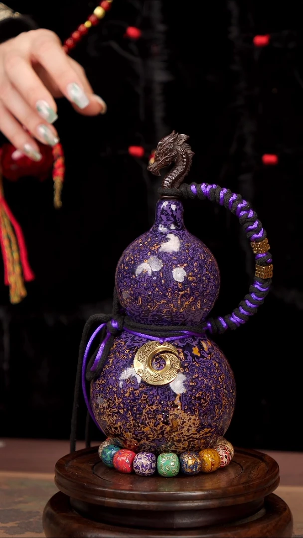 【闪购商品】98易林高端工艺大漆酒葫芦--438