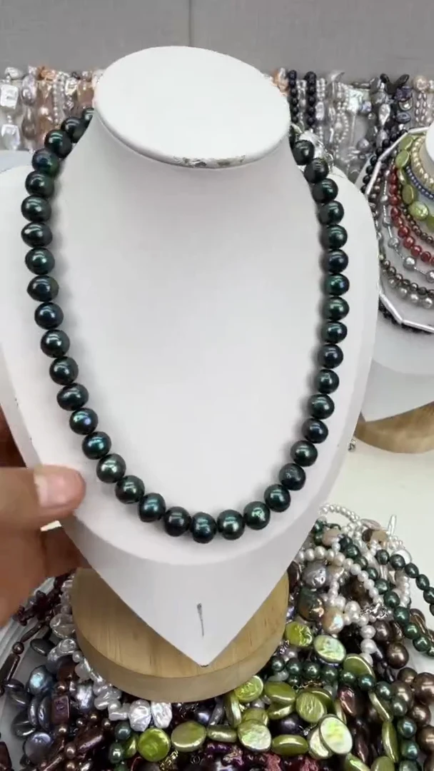 颈饰银S925镶嵌淡水珍珠1