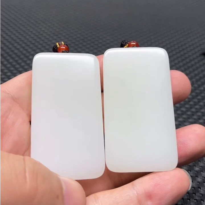 【老郑家】和田玉无事牌挂件(多样性发一件)