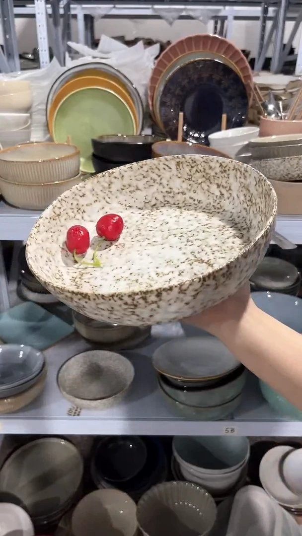 【闪购商品】瓷片外贸尾货瑕疵满20包邮X J3A大深盘