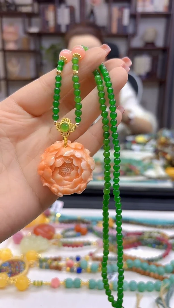 【闪购商品】和田玉（碧玉）毛衣链未镶嵌M501