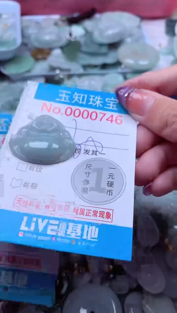 翡翠未镶嵌吊坠(不含链)746