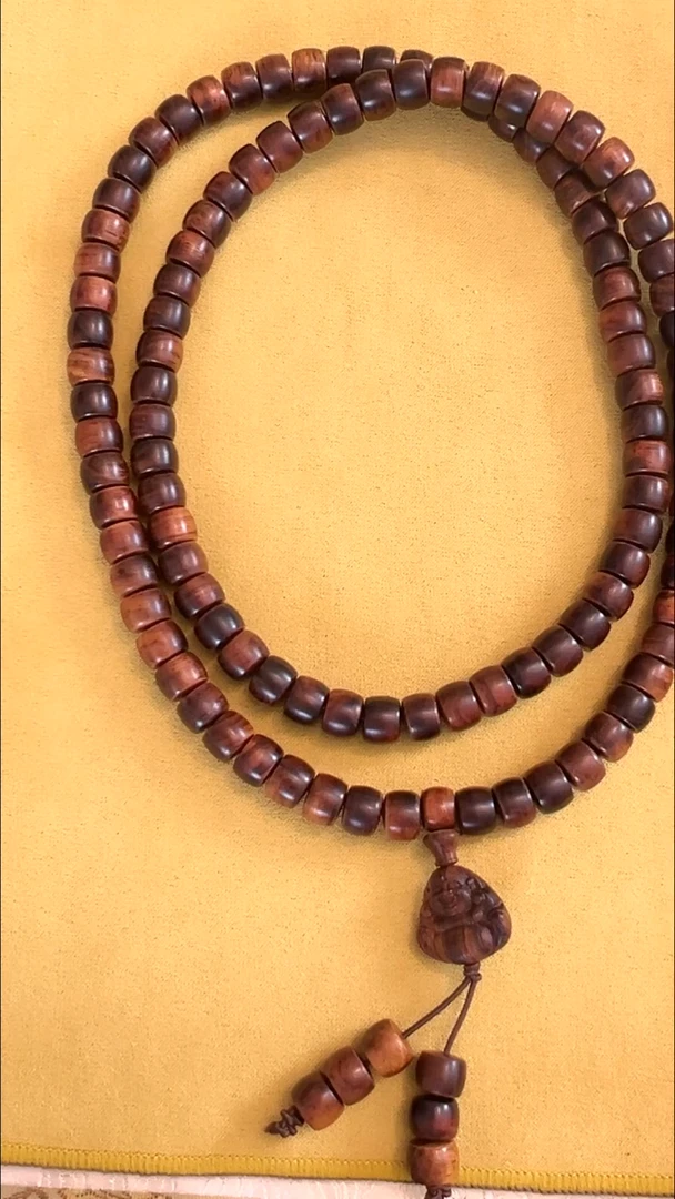 手串/手链黄花梨/降香黄檀海南黄花梨老料手串0.9*108尺寸