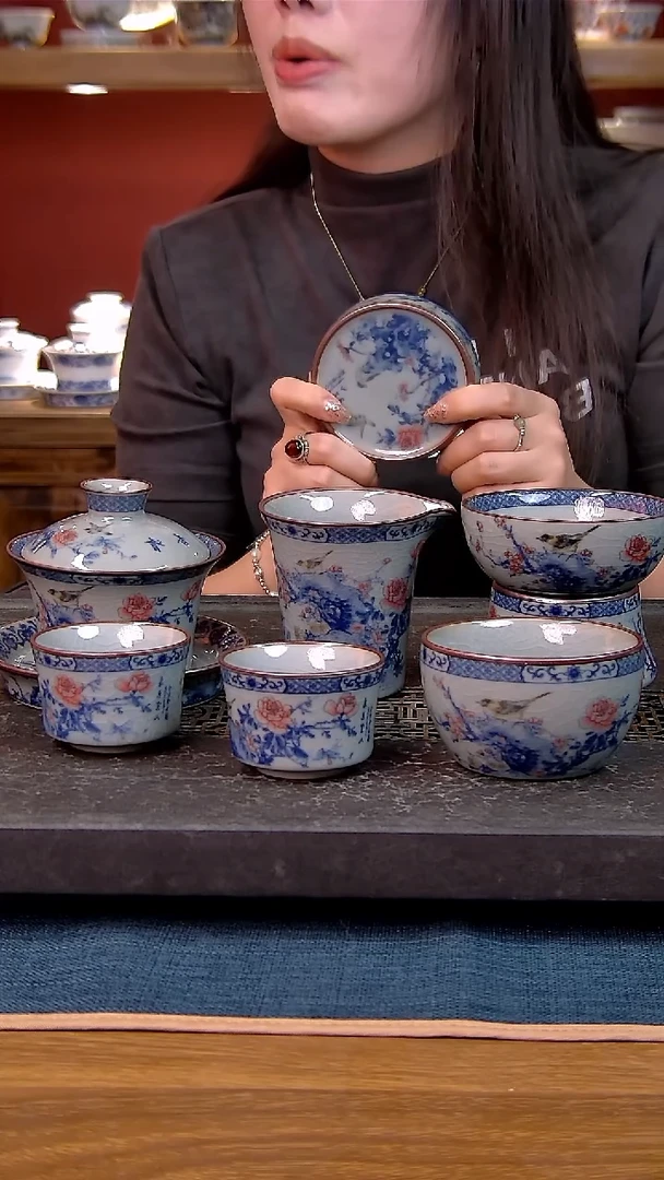 简装家用款7件套 老陶泥开片纹陶瓷茶具