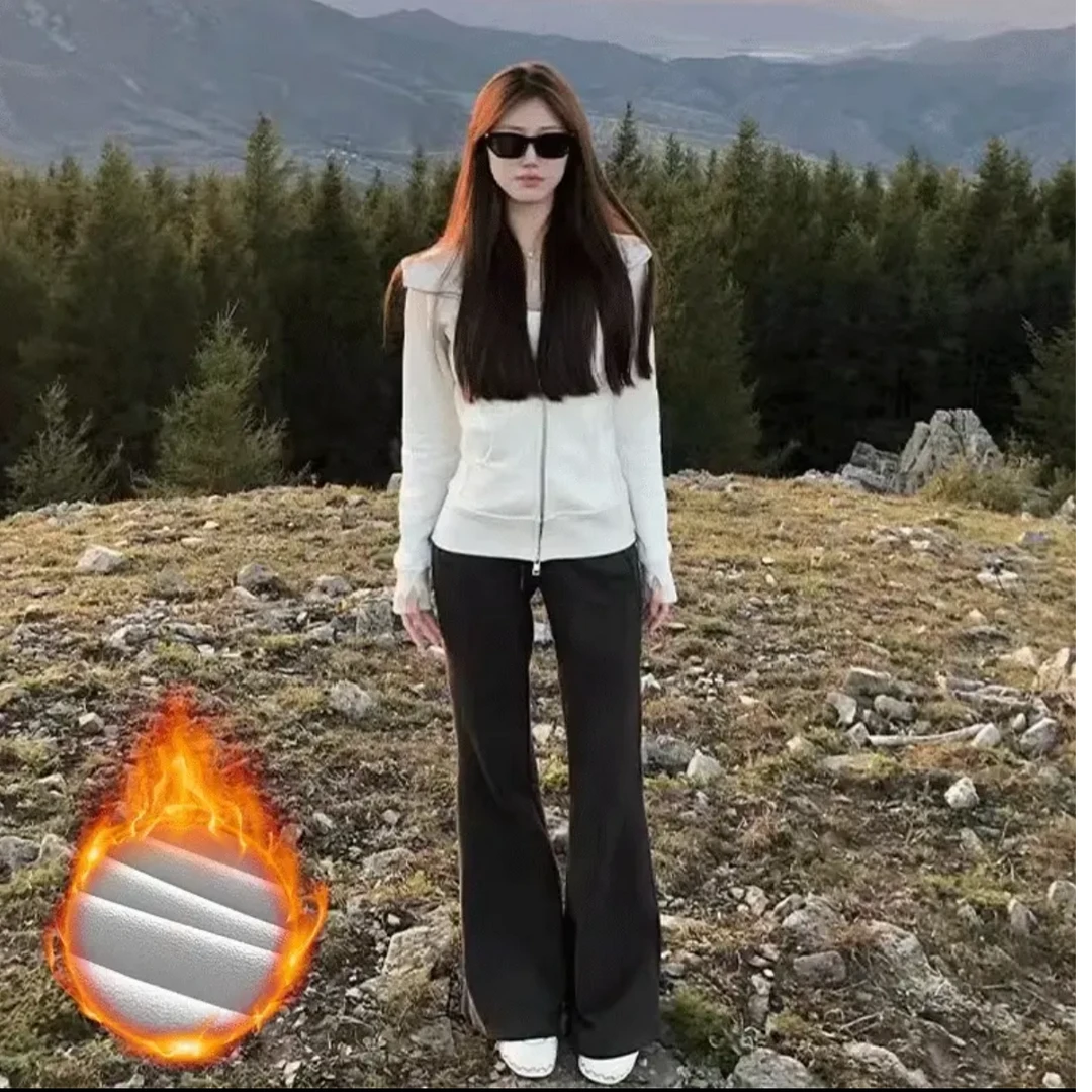 【大码穿到220斤】新款运动卫衣修身上衣保暖穿搭秋冬春季三季可穿