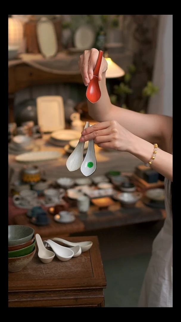 陶听溪陶瓷工作室  勺3 个
