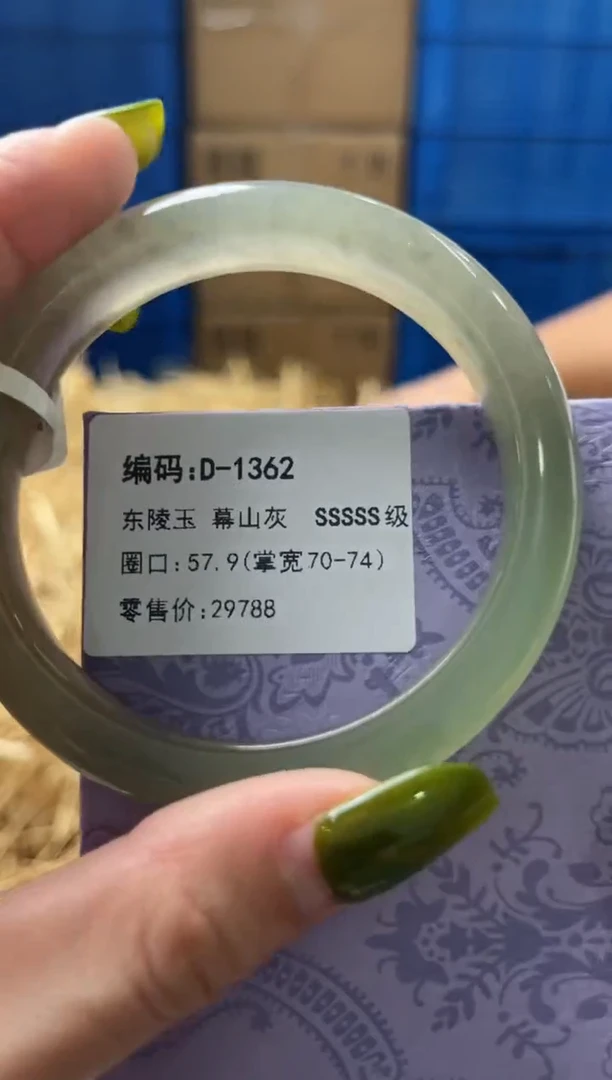 未镶嵌手镯石英质玉D1362