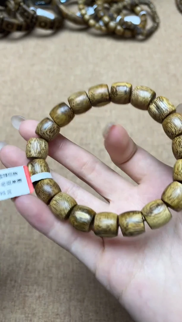 沉香手串棋楠1.1老型珠单圈多样性发其一