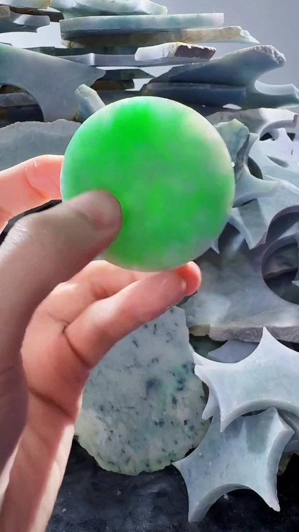 裸石翡翠缅甸翡翠A货文586