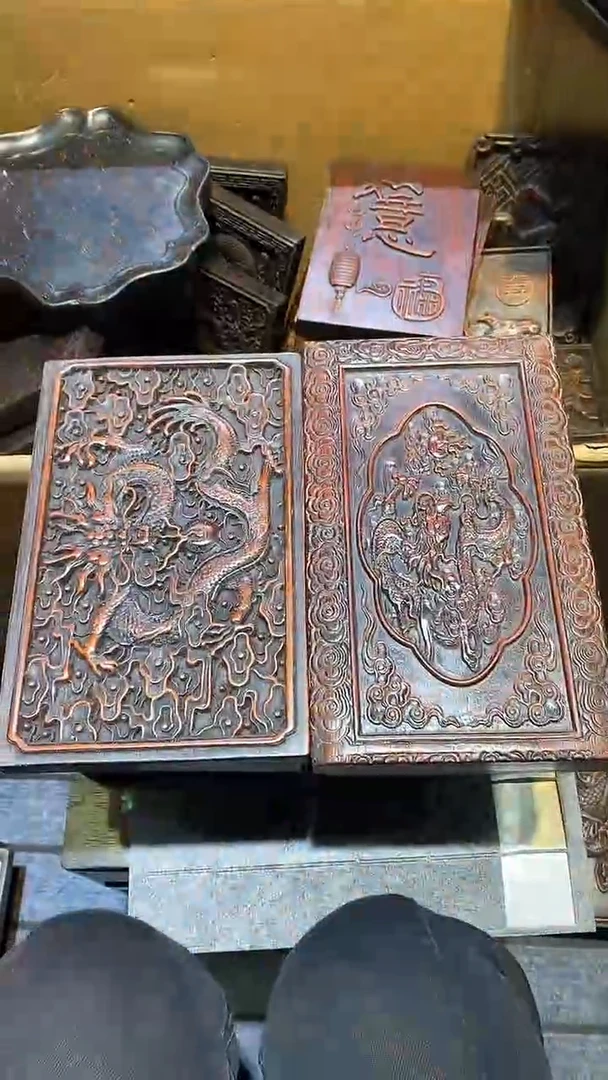 木大*翁紫檀雕刻一物一拍