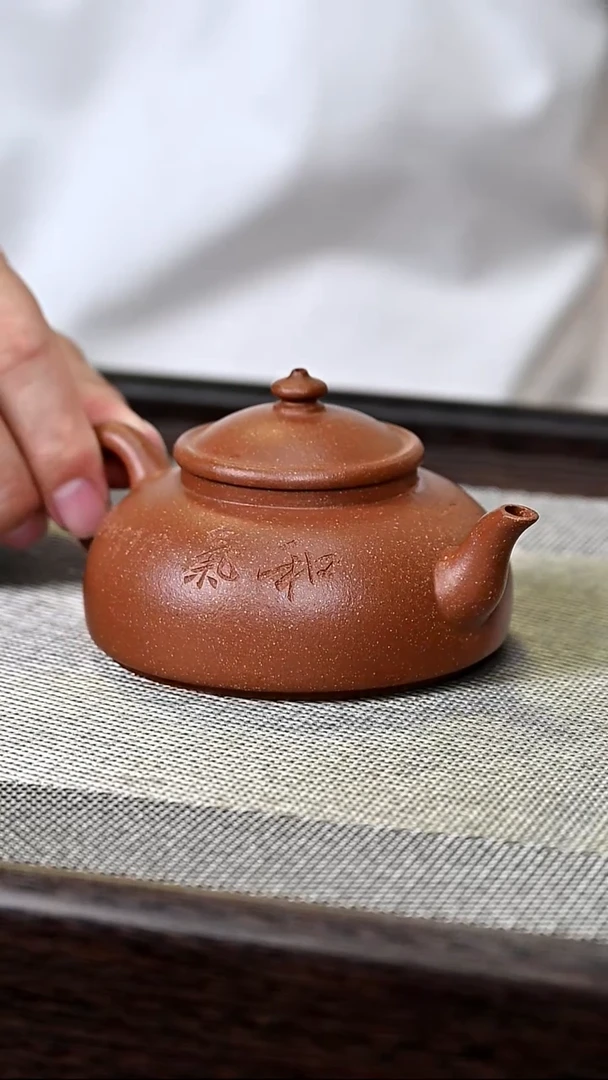 茶壶紫砂紫砂降坡笠帽壶