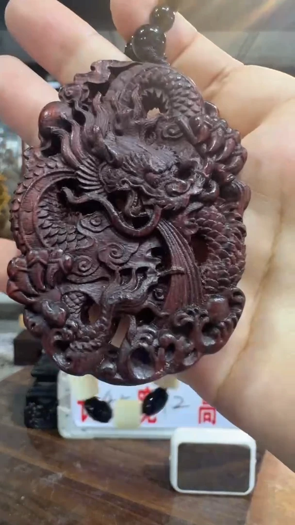 染料紫檀（血檀）非洲小叶紫檀龙牌