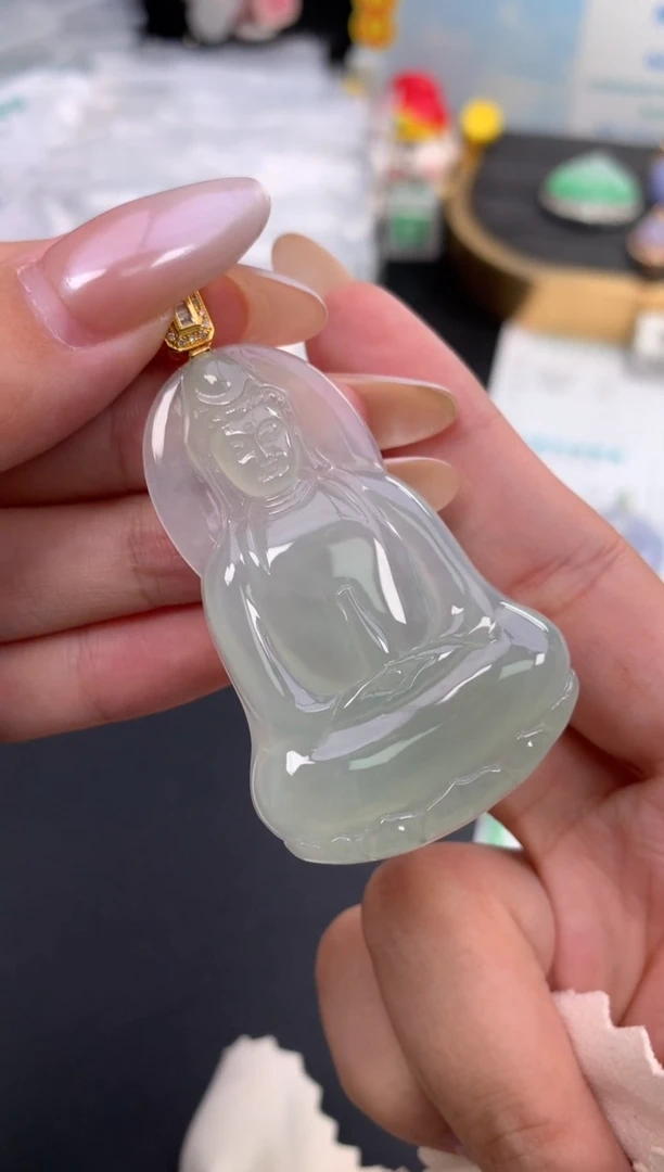 翡翠18K金镶嵌颈饰模式推广期48小时鉴赏期