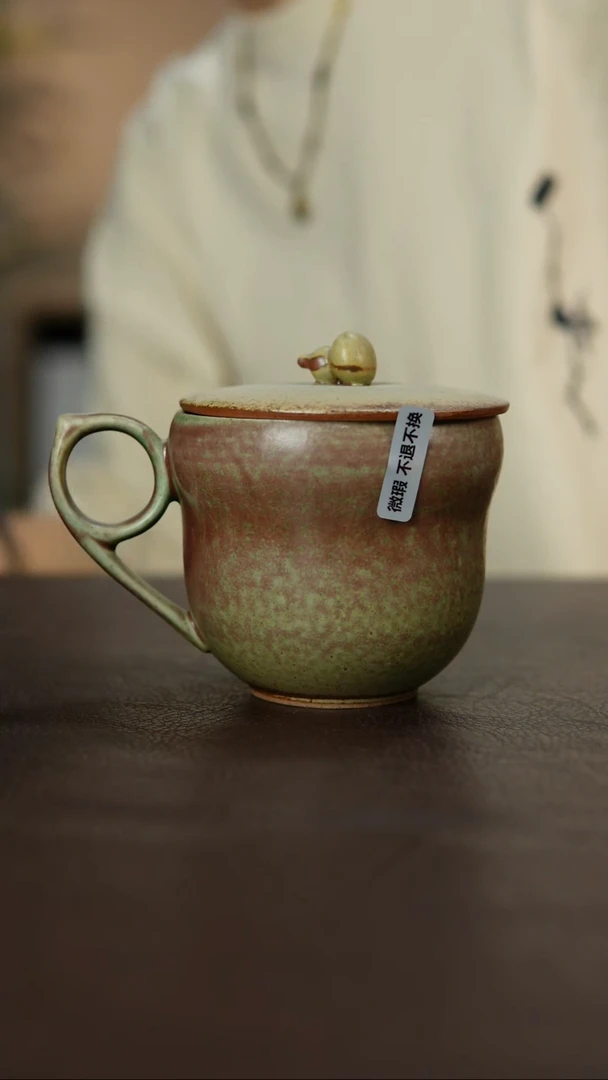 杯景德柴烧手作多人瑕疵