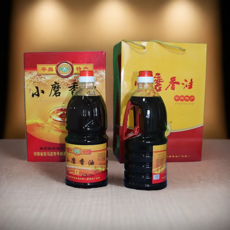 1500ml/桶小磨香油石磨工艺家庭装实惠驻马店平舆特产白芝麻礼盒