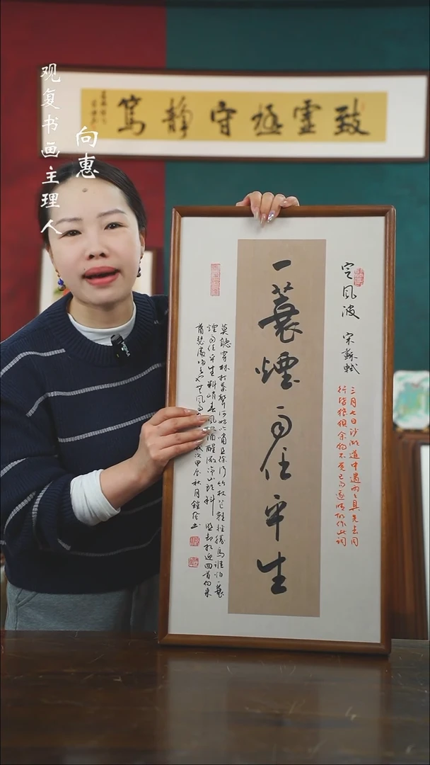 【闪购商品】书法范铠风-一蓑烟雨-36*69书法