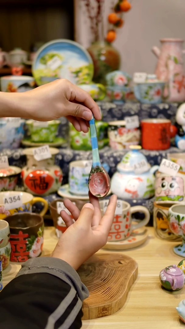 瓷片景德镇手绘釉下彩陶瓷