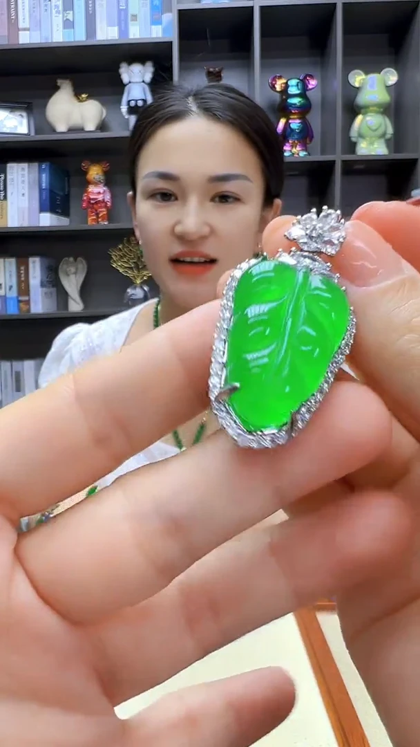 翡翠银S925镶嵌颈饰丹丹diy劲饰