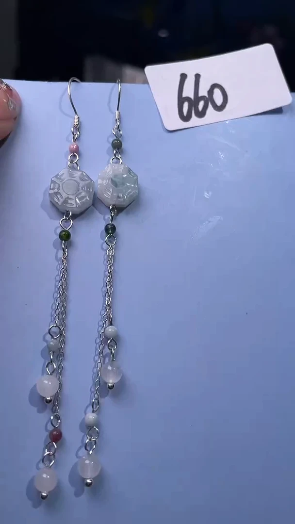 未镶嵌翡翠耳饰喜欢拍