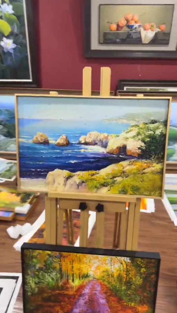 油画纯手绘油画 带装裱