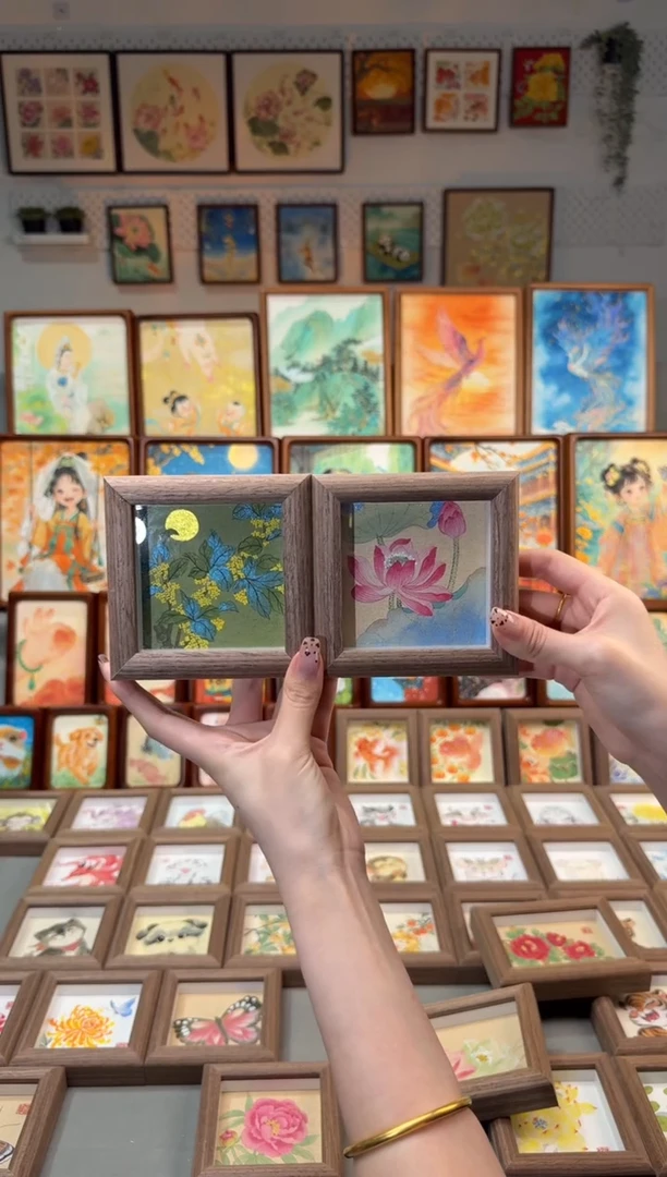 国画小桂花 碧叶荷花 一组11