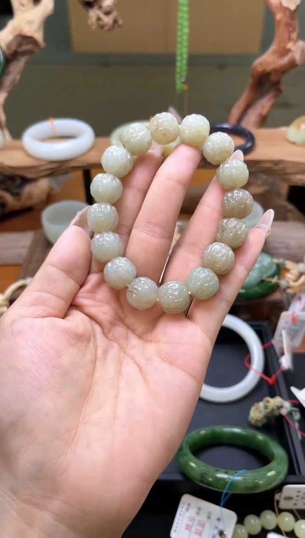 未镶嵌手串和田玉卡14吐拉牧场 核桃 9014754