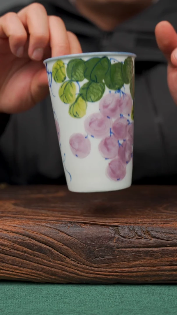 【闪购商品】瓷片33寻一缕瓷香杯釉下手工手绘瓷器