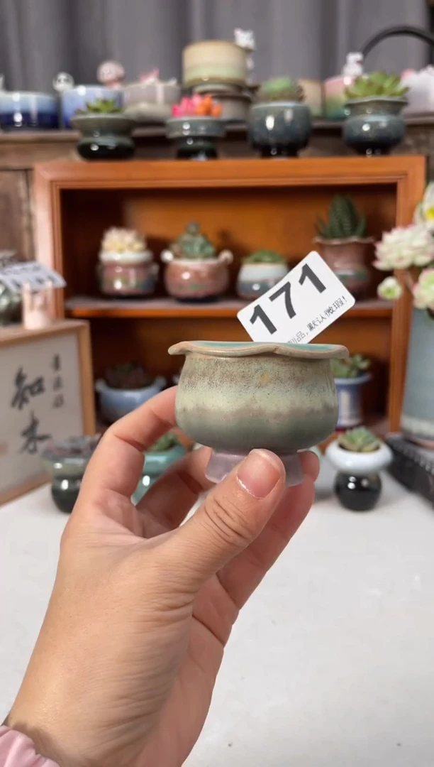 瓷片171知木小芳花盆