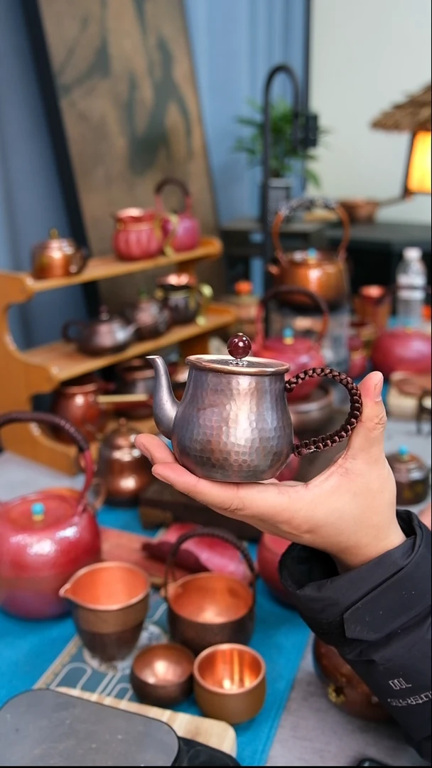 T2紫铜小泡壶复古色容量200多毫升