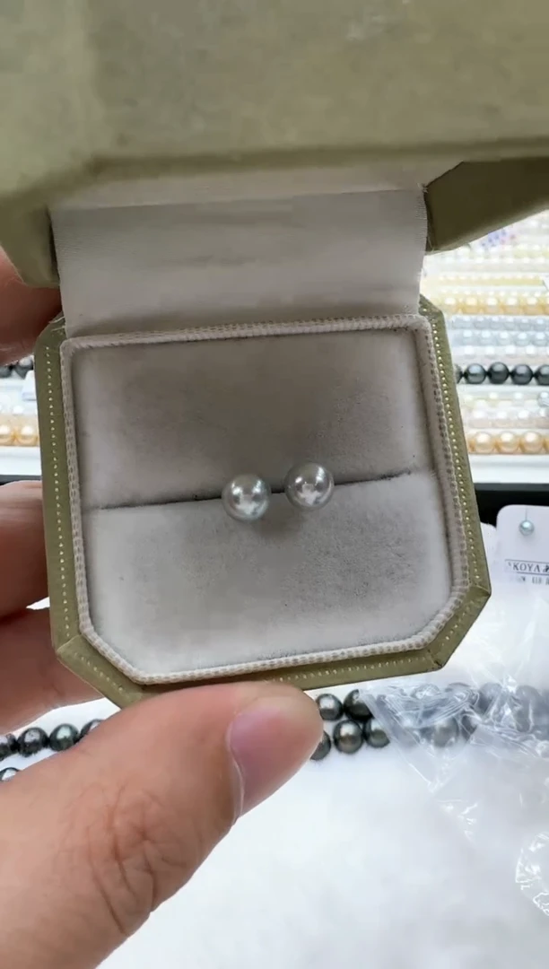 【闪购商品】海水珍珠耳饰银S925镶嵌非基地发货不带证书