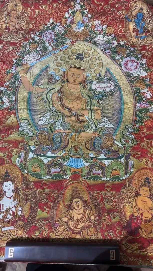 卷轴画龙妹的唐卡tk16