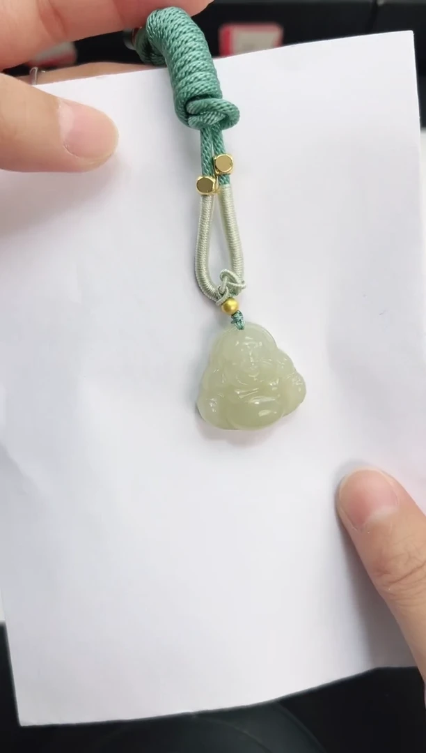 吊坠(赠链)未镶嵌和田玉555岚钻微色差T