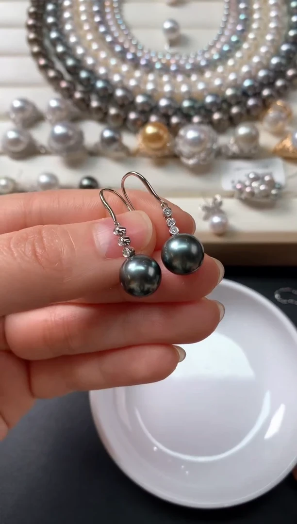 【闪购商品】海水珍珠耳饰18K金镶嵌S433|3999